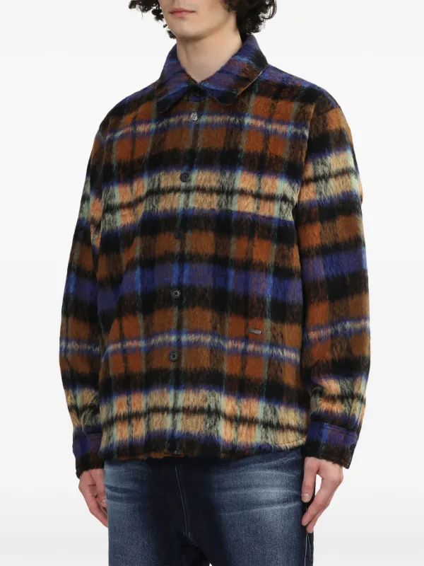 Ader Error チェック シャツ | ブラウン | FARFETCH JP