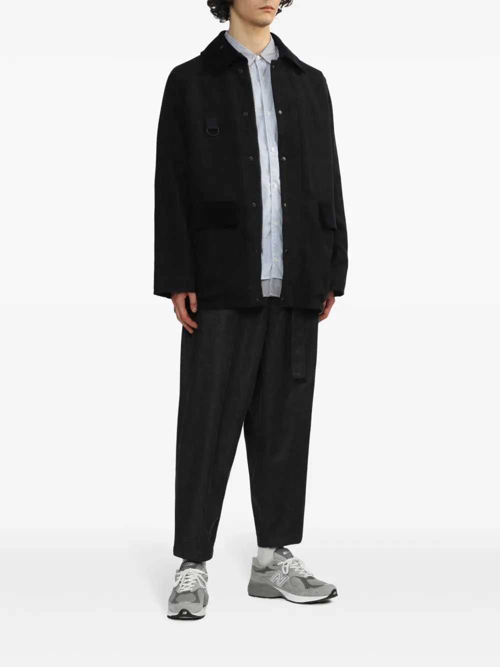 Comme des Garçons Homme Geruit jack - Blauw