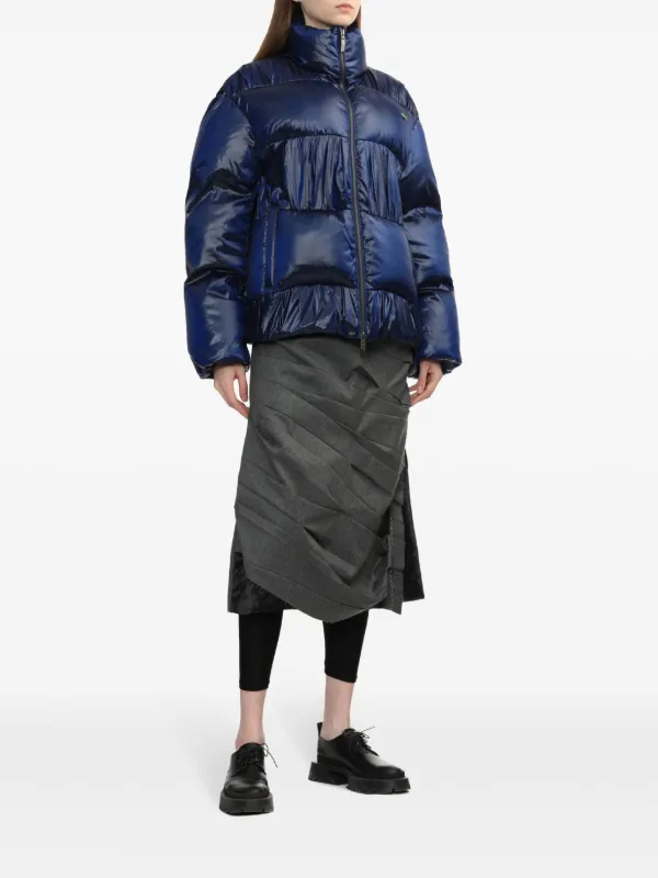 ジャケット・アウター ADERERROR Fedo Coat Blue Ader Error high-neck Puffer Jacket | Blue | FARFETCH