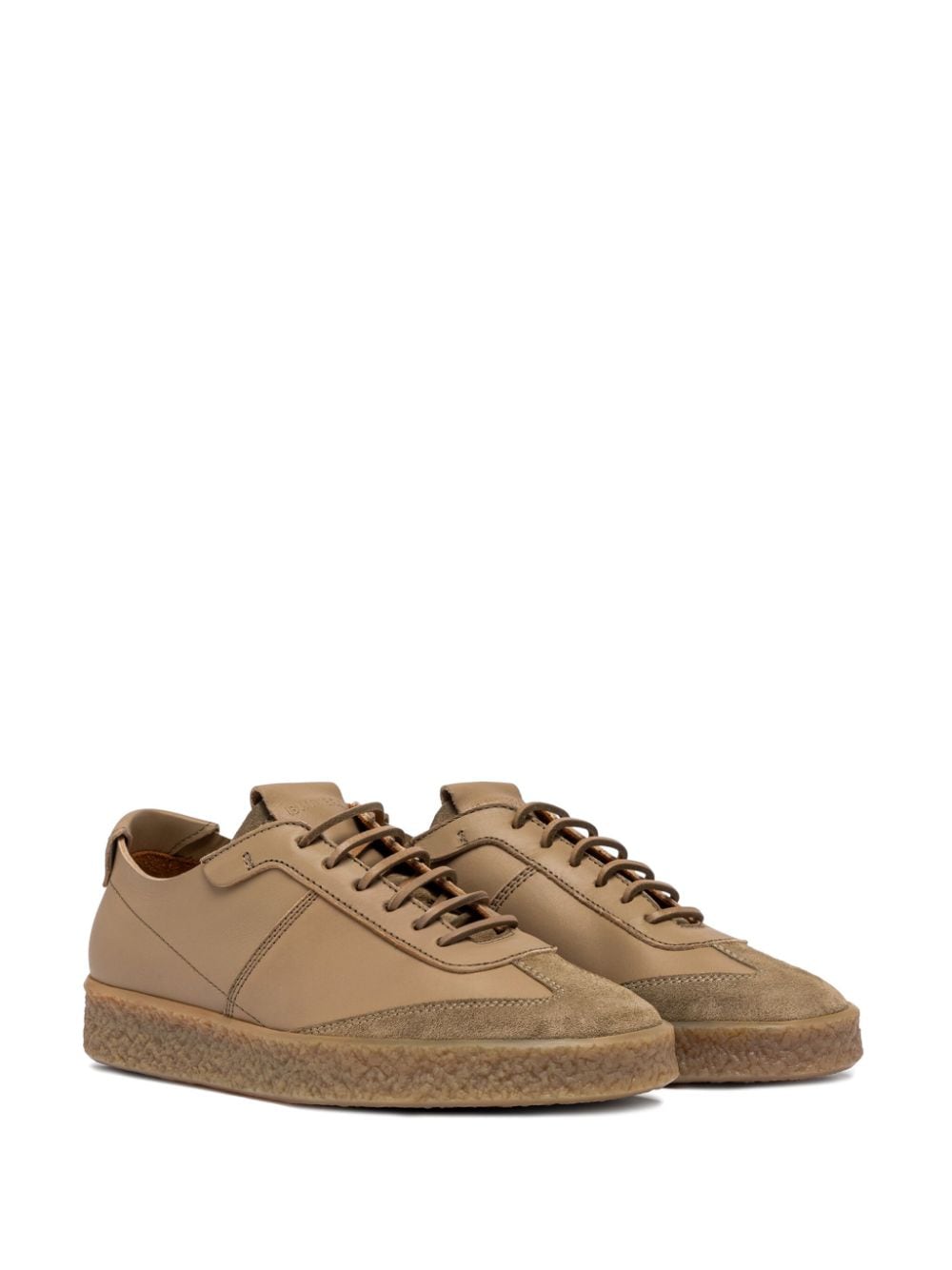 Buttero panelled leather sneakers - Bruin