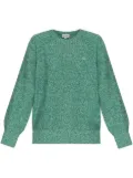 Lacoste logo-appliqué jumper - Green