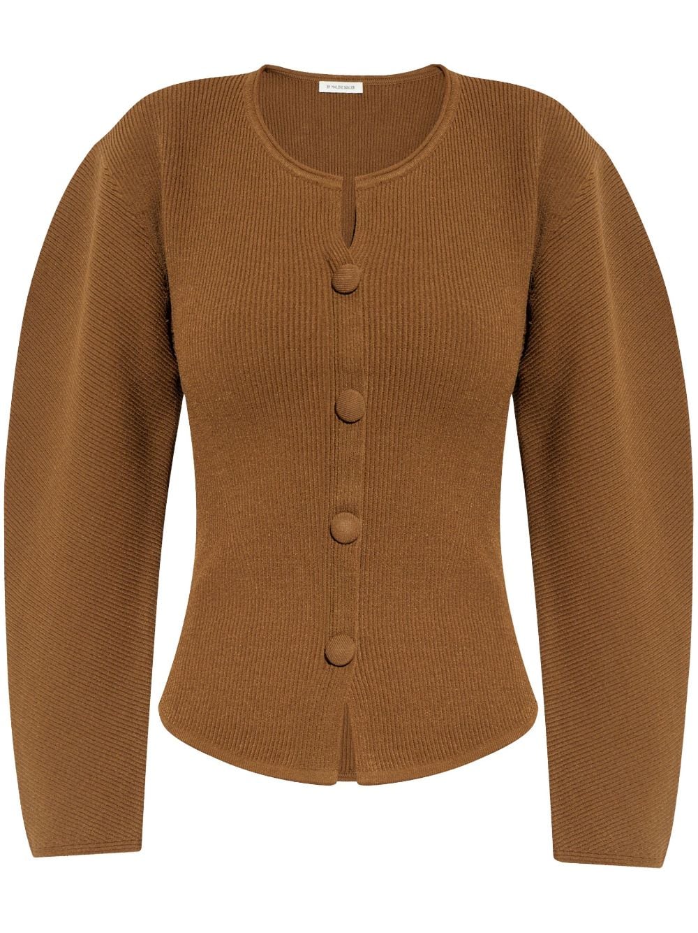 By Malene Birger Balloon-sleeved Cardigan In Brown