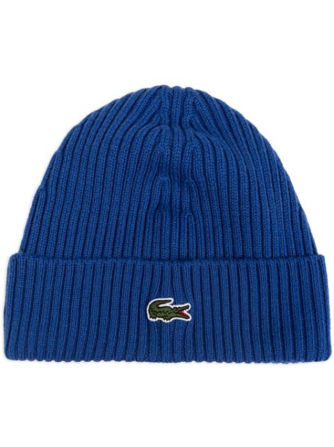 Lacoste ribbed wool beanie Men