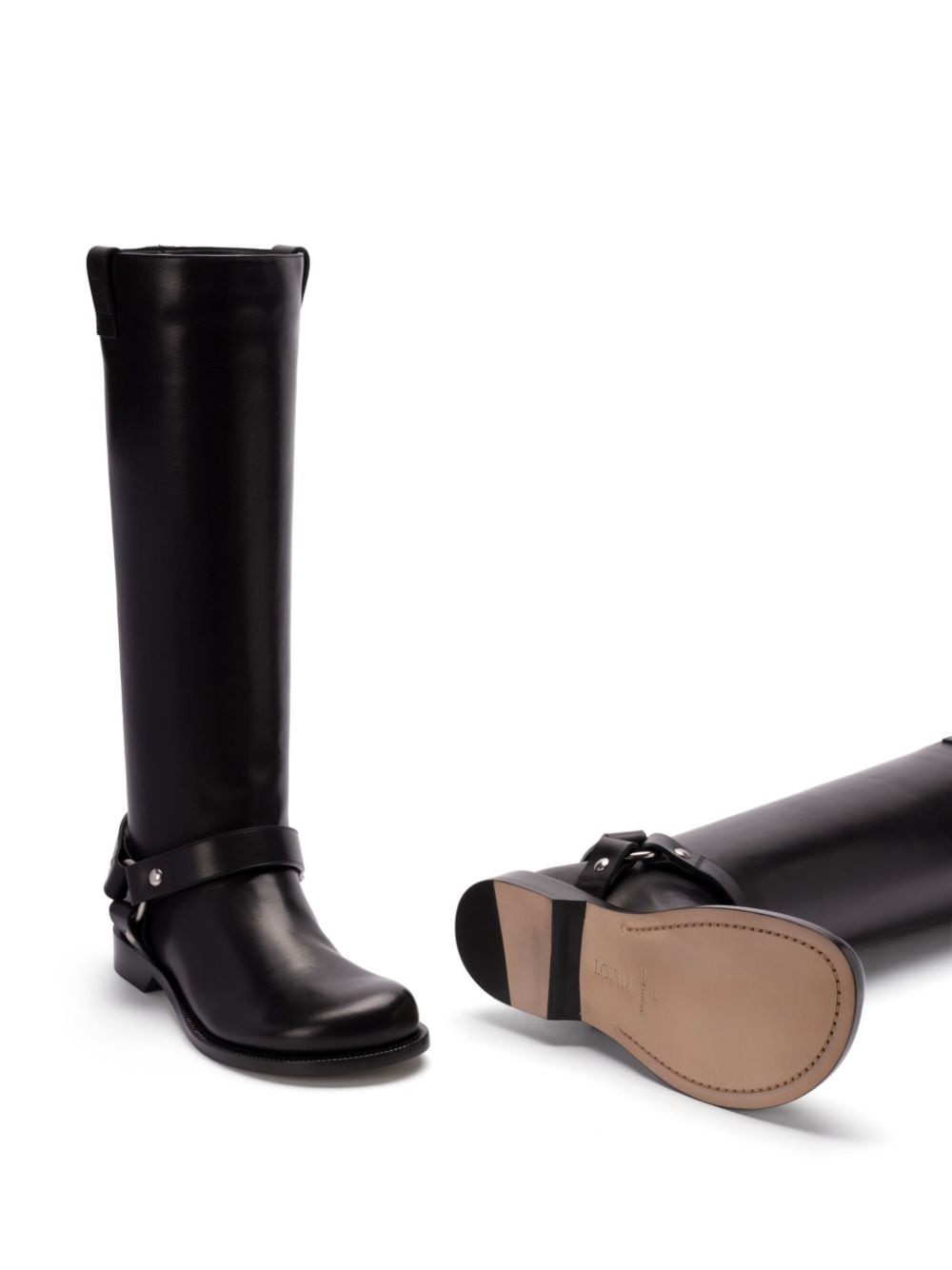 LOEWE Campo biker boots Black