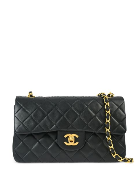 Cheap HOT SALE CHANEL 1985-1990s small Double Flap shoulder bag Women