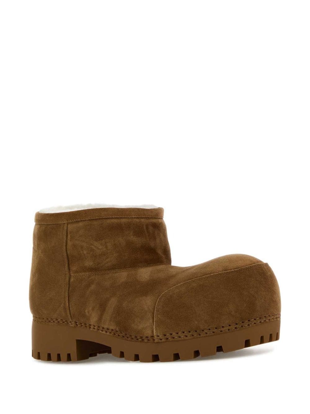 Shop Balenciaga Alaska Boots In Brown