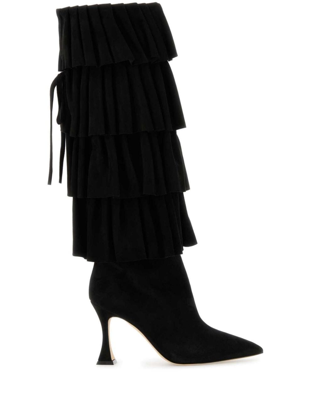 Manolo Blahnik 90mm Miralone boots Black