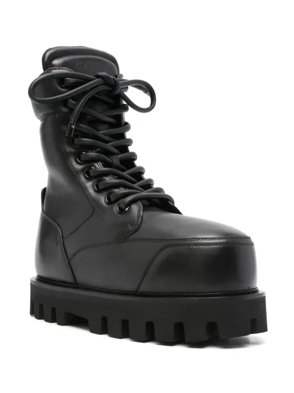 Alexander McQueen 新品　サイハイブーツ　ブラック Alexander McQueen Parachute アンクルブーツ | ブラック