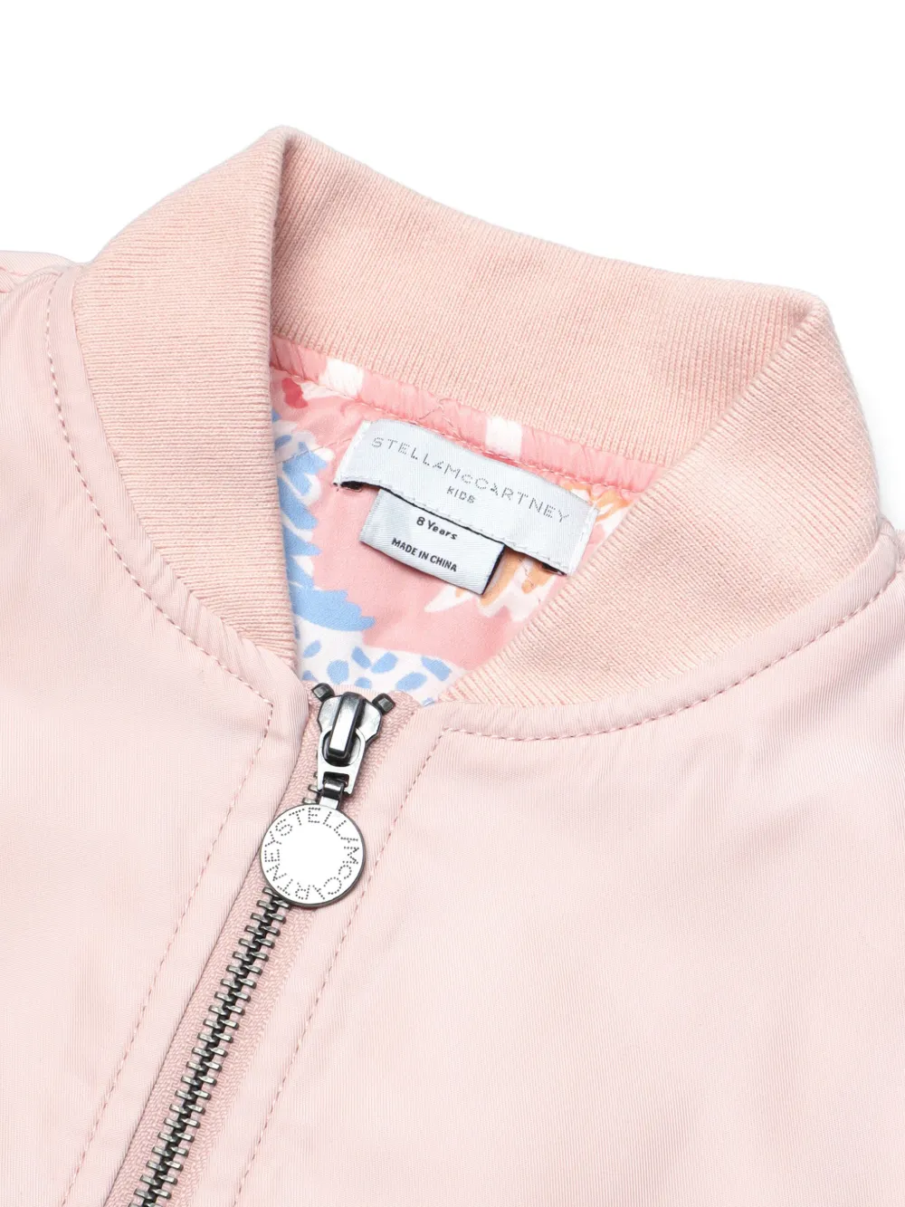 Stella McCartney Kids Bomberjack met rits Roze