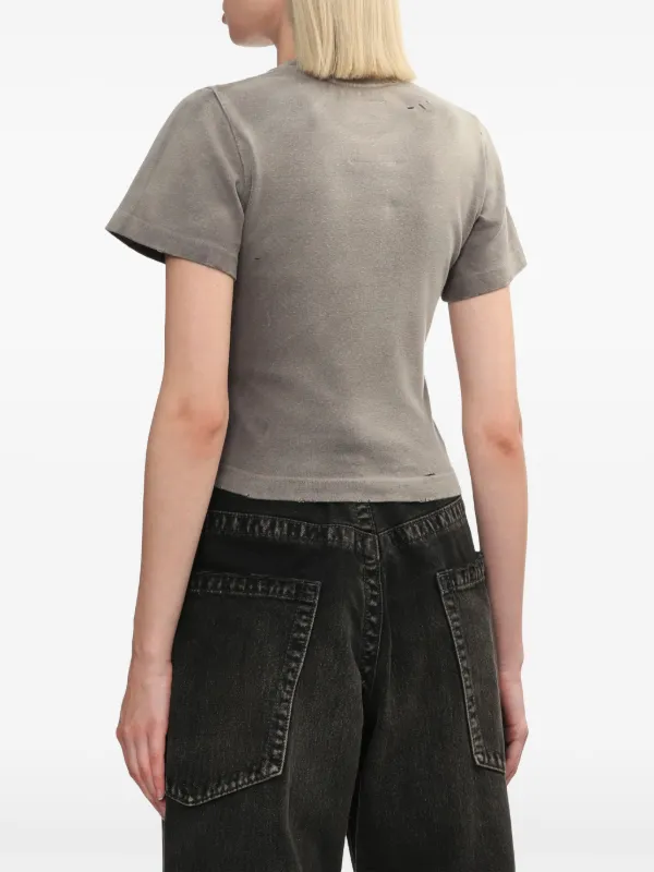 みい　0603 Maison MIHARA YASUHIRO Embellished Distressed Tee （Gray