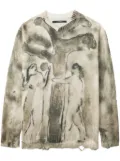 Song For The Mute digital-print sweater - Neutrals