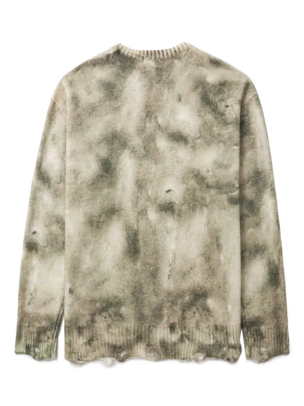 Song For The Mute digital-print Sweater | Neutrals | FARFETCH