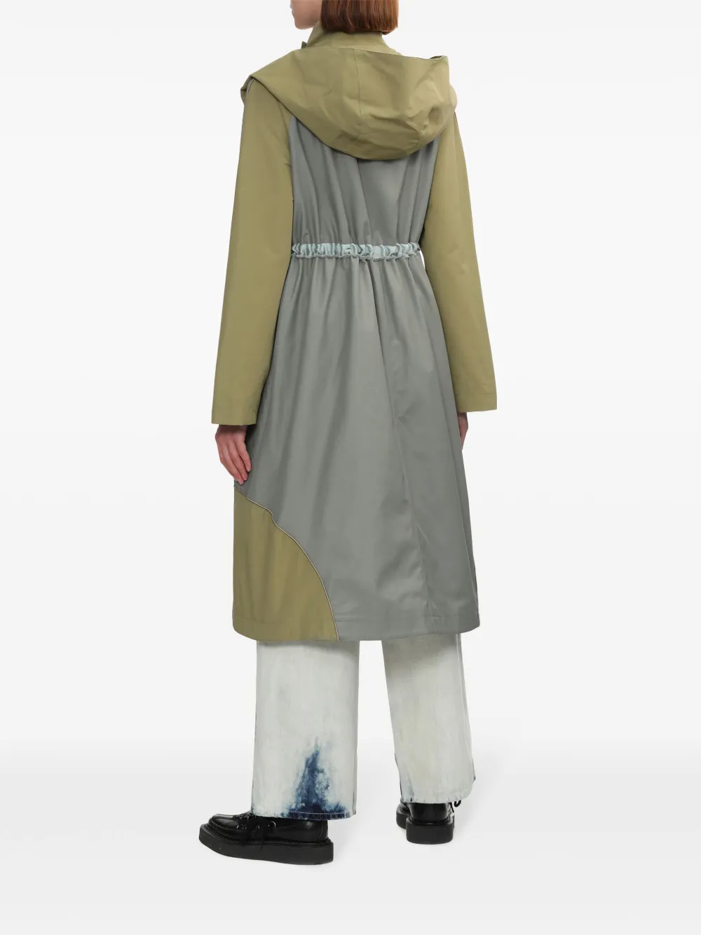 Kiko Kostadinov Jas met colourblocking Groen