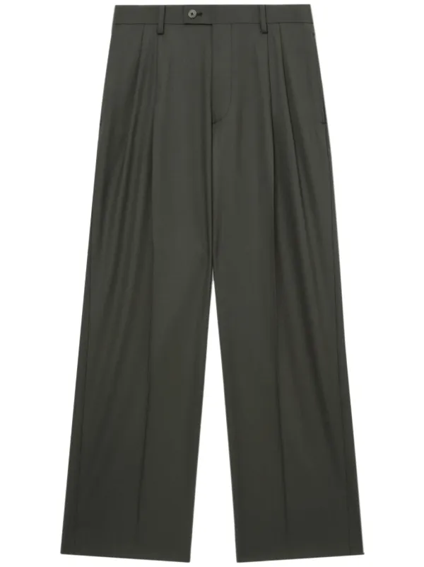Auralee センタープレス ストレートパンツ | グリーン | FARFETCH JP Auralee センタープレス ストレートパンツ | グリーン | FARFETCH JP