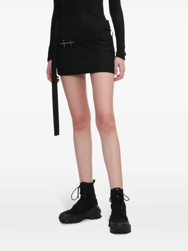 【関税込み】HELIOT EMIL ブラック Caliche ミニスカート HELIOT EMIL ミニスカート | ブラック | FARFETCH JP