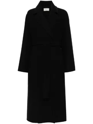 ザロウ the row malika coat Malika Coat Black in Wool and Cashmere – The Row