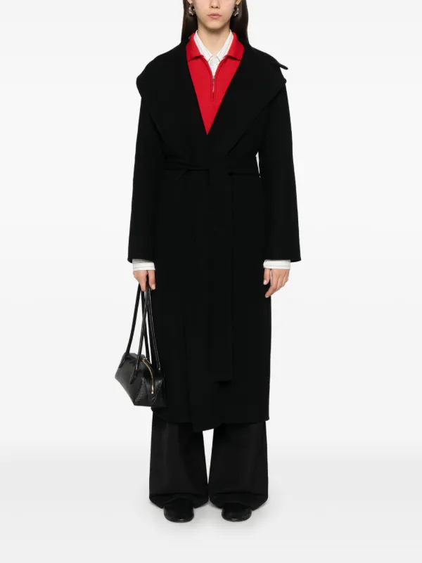 The Row Malika Coat | Black | FARFETCH