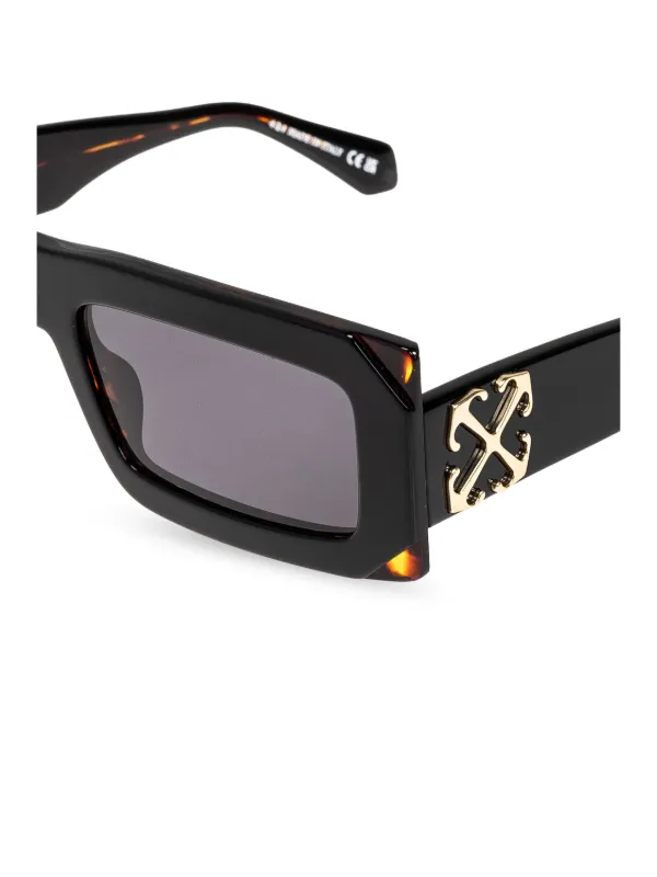 Off-White Eyewear Arthur Sunglasses | Black | FARFETCH JO