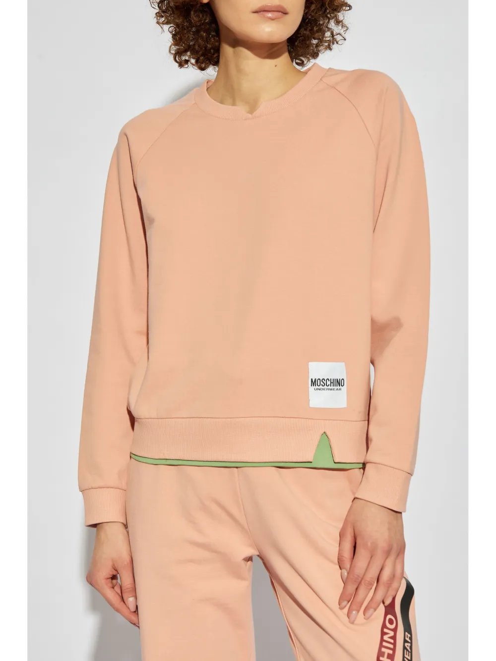 Moschino Katoenen sweater Roze