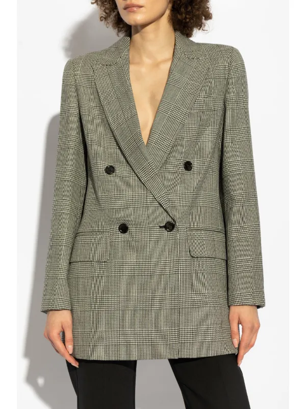 正規品★MAX MARA ハウンドトゥース ジャケット Max Mara ハウンドトゥース ジャケット | グレー | FARFETCH JP