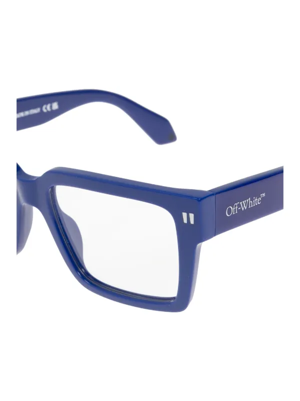 【送料&関税込】Off-White Optical Style 54 Glasses - Unisex Off-White Eyewear Optical Style 54 Glasses | Blue | FARFETCH CA