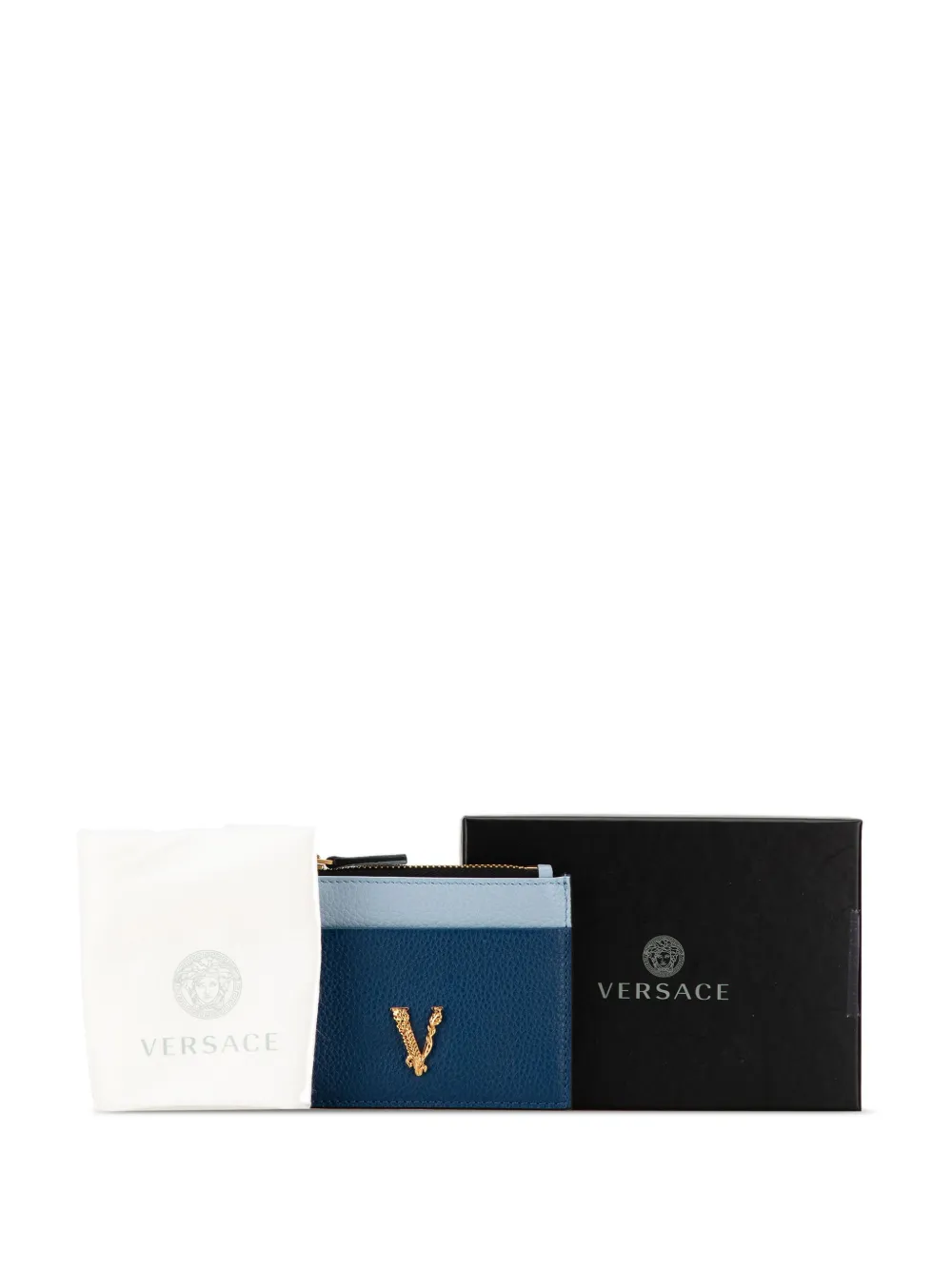 Affordable Versace 2000-2023 Virtus Logo card holder Women