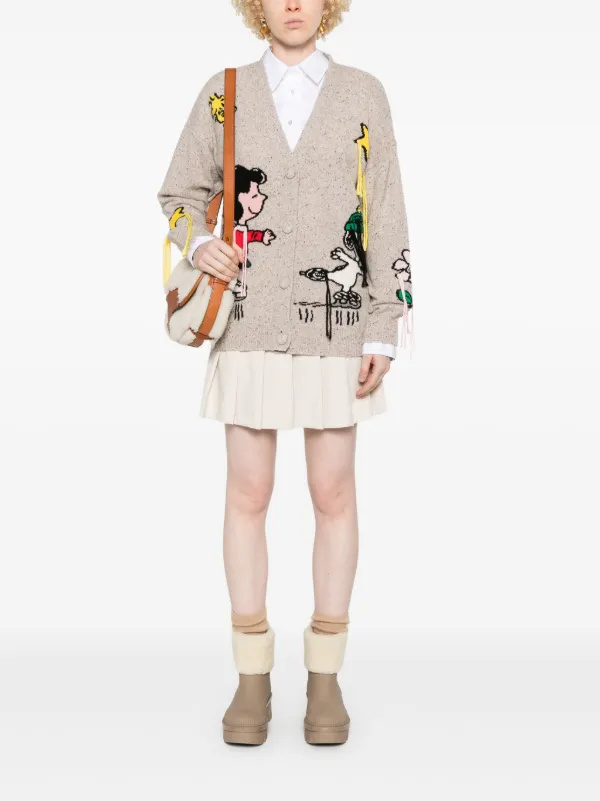 MC2 Saint Barth x PEANUTS™ Sasi Cardigan | Brown | FARFETCH