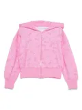 Monnalisa x Barbie logo-print hoodie - Pink