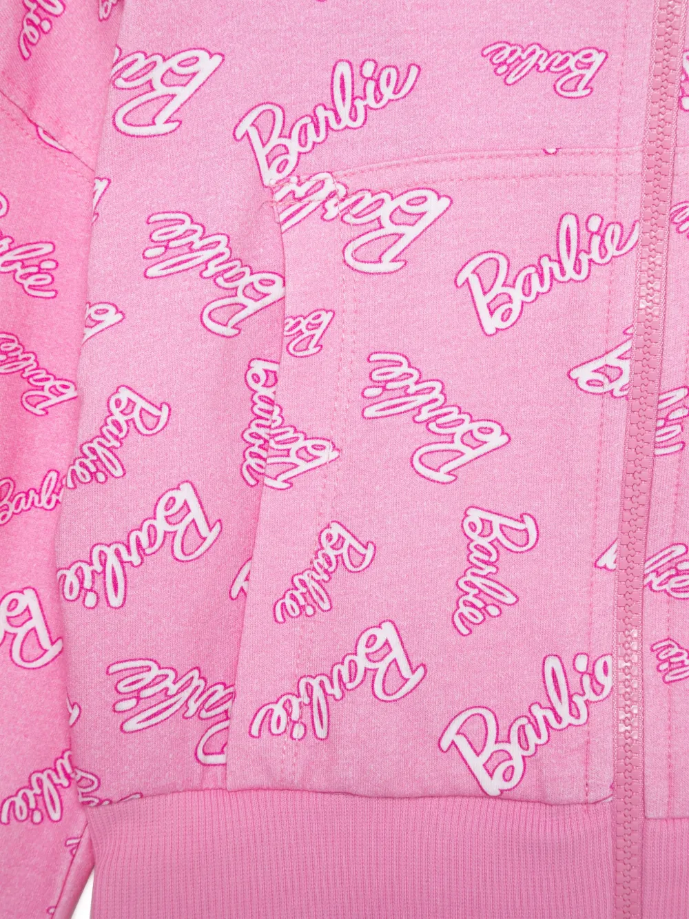 Monnalisa x Barbie hoodie met logoprint Roze