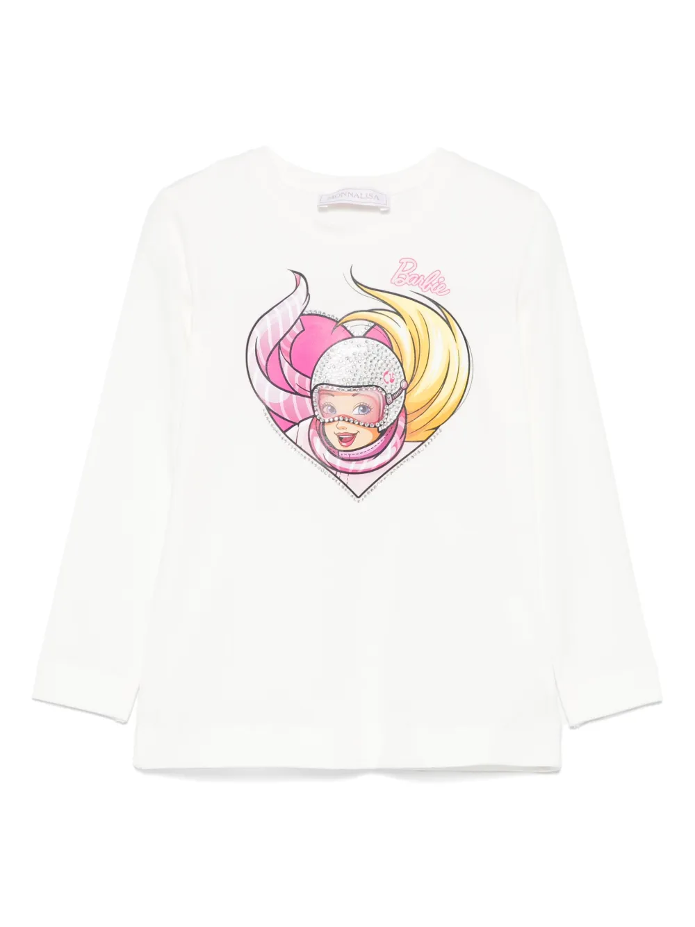 Monnalisa x Barbie heart-motif T-shirt | White | Image 1
