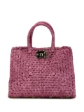 Ferragamo Pre-Owned 21th Century Raffia Studio Basket Top Handle tote bag - Pink