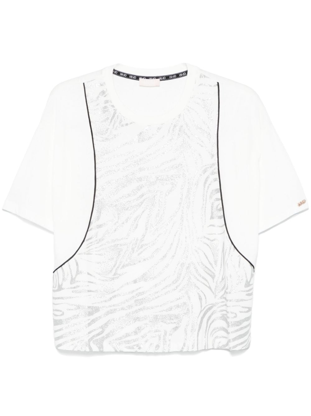 Liu •jo Zebra-print T-shirt In White