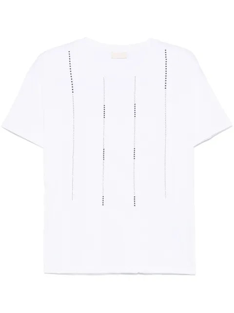 LIU JO playera con detalles de cristal