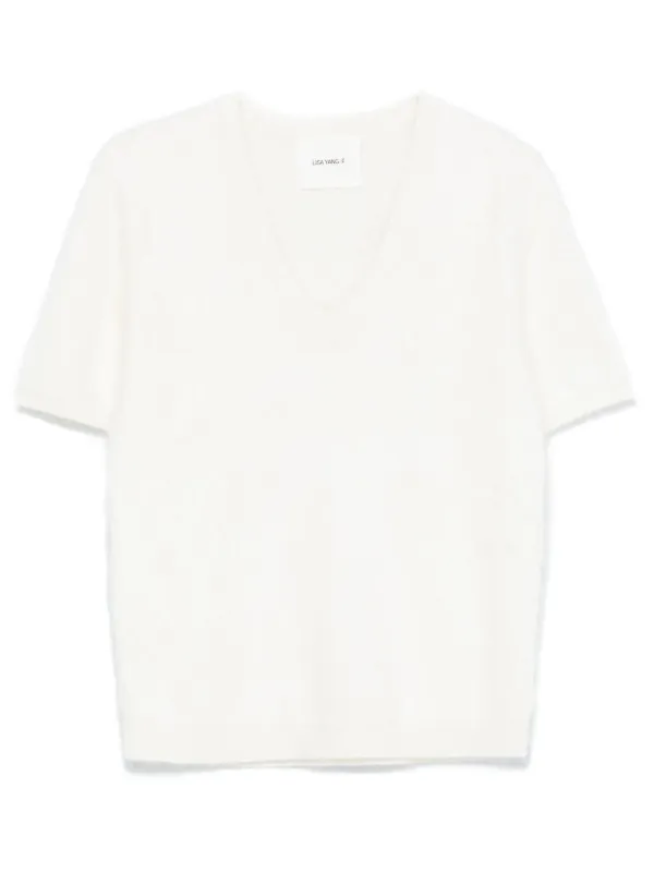 Lisa Yang Lovisa Knitted Top in Neutrals