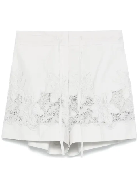 P.A.R.O.S.H. floral-embroidered shorts