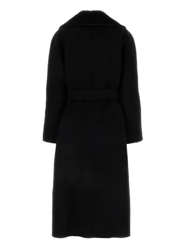 FENDI Belted Coat | Black | FARFETCH