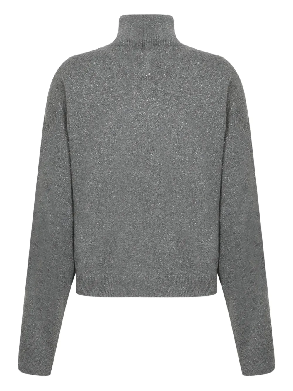 Fabiana Filippi roll-neck glitter knitwear Grijs