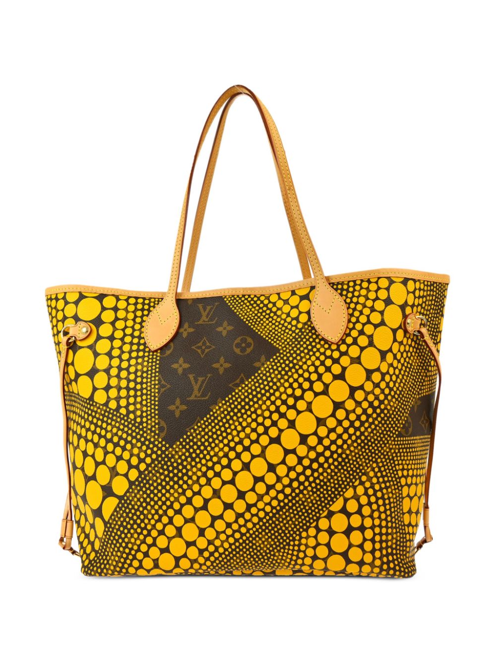 Louis Vuitton Pre-Owned 2012 x Yayoi Kusama Waves Neverfull MM shopper - Geel