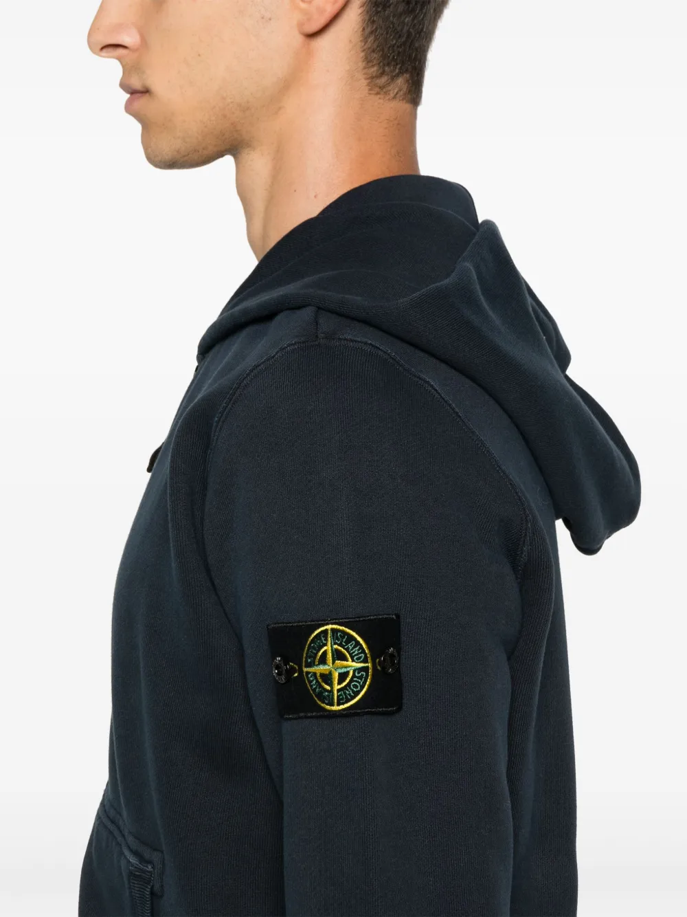 Stone Island オーガニックコットン パーカー | ブルー | FARFETCH JP