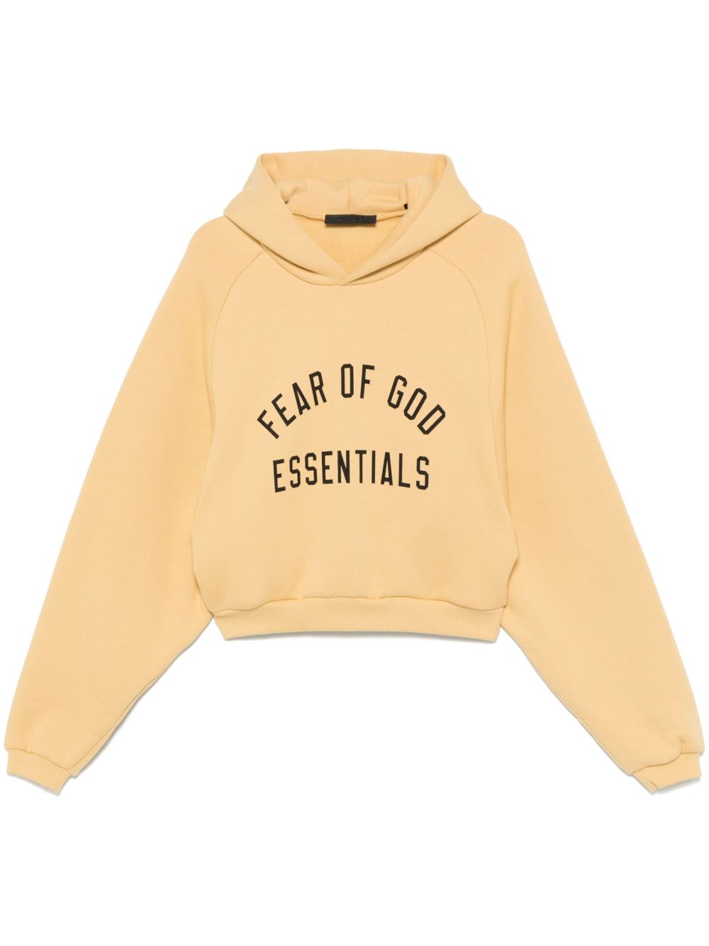 FEAR OF GOD ESSENTIALS fleece cropped hoodie - Yellow