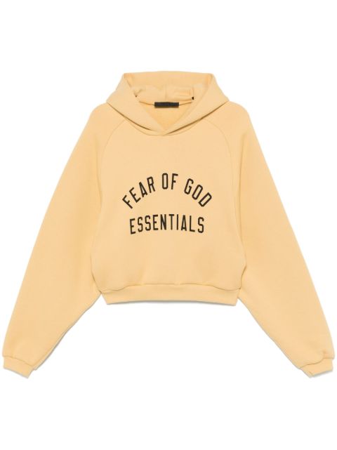 FEAR OF GOD ESSENTIALS hoodie corta con diseño texturizado