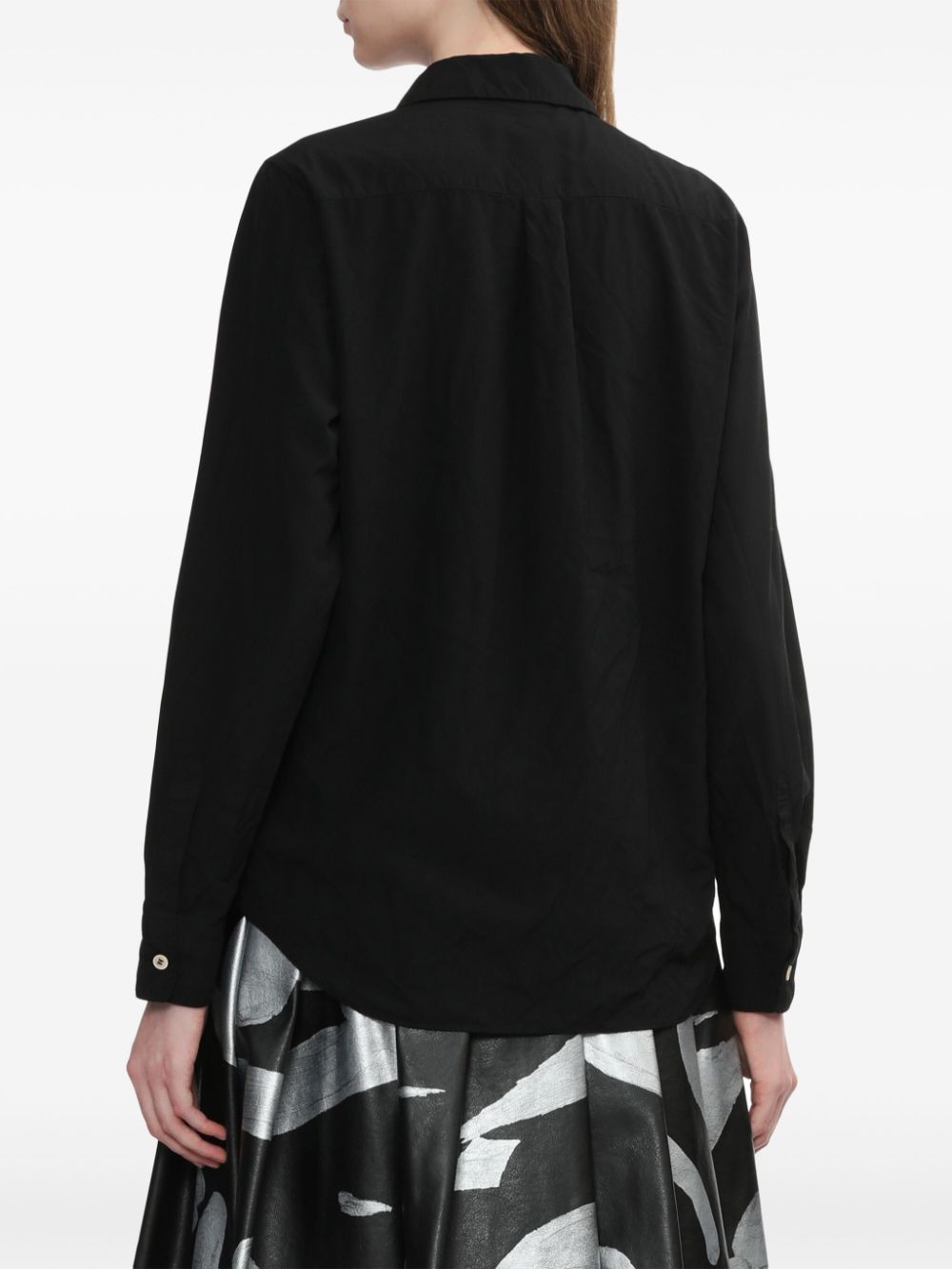 Shop Comme Des Garçons Comme Des Garçons Ruffled Shirt In Black