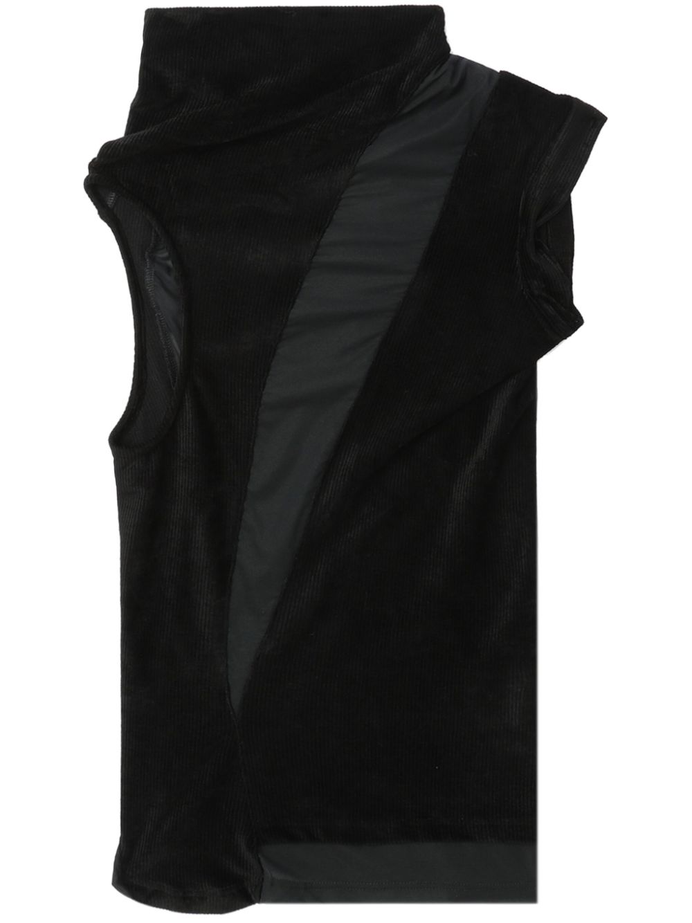 Kiko Kostadinov asymmetric top - Black