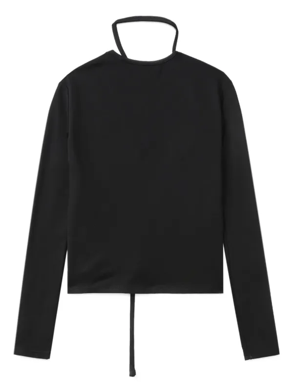 HELIOT EMIL カットアウト トップ | ブラック | FARFETCH JP