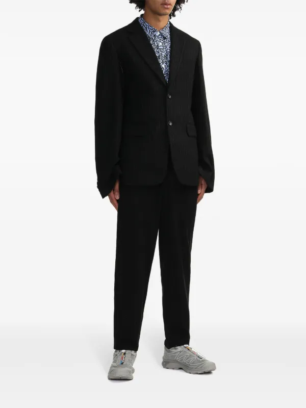 コムデギャルソン オムドゥ HOMME DEUX ストライプ ジャケット S コムデギャルソン オムドゥCOMME des GARCONS HOMME DEUX ウール