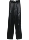 Ferragamo satin trousers - Black
