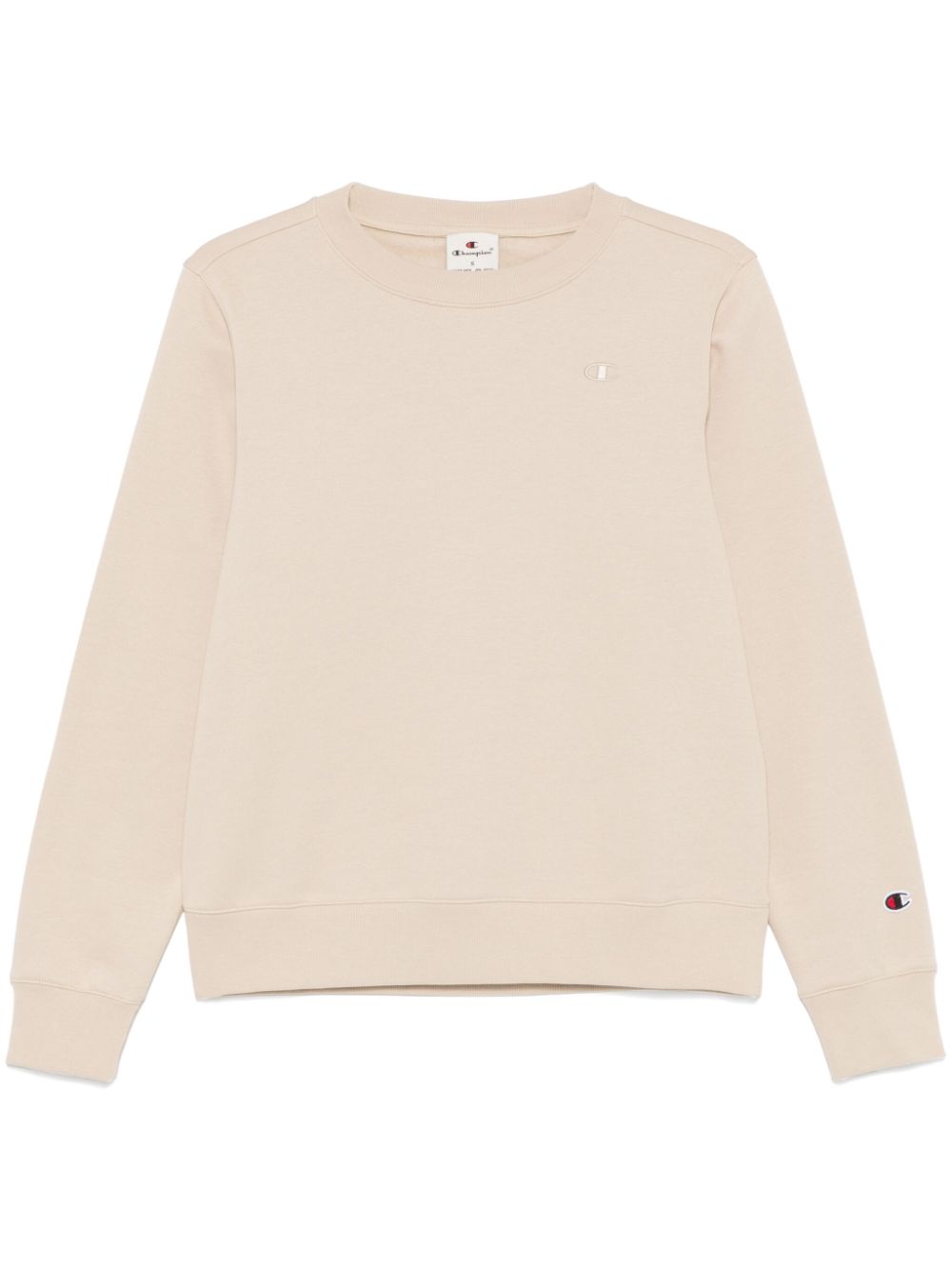 embroidered-logo crew-neck sweatshirt