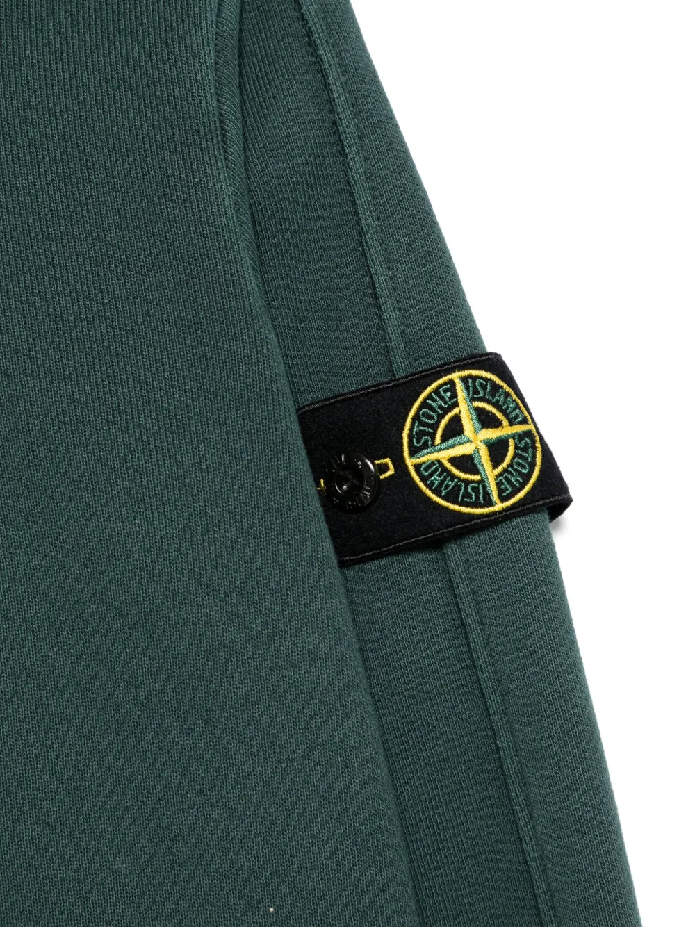 Stone Island Junior Hoodie met Compass-logopatch Groen