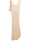 Issey Miyake wrap midi dress - Neutrals