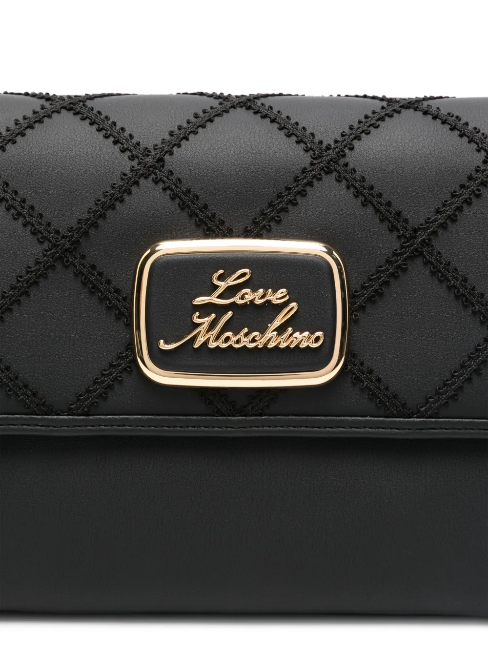 Cheap Love Moschino logo-plaque shoulder bag WOMEN